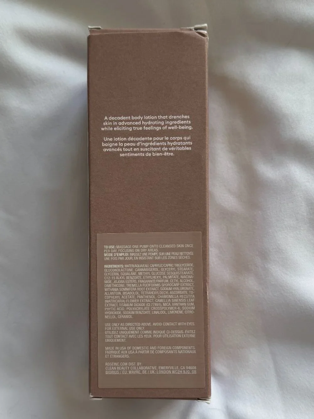 Rose Inc Replenishing & Balancing Body Lotion Full Size, 8.4 oz